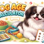 Japanese Chin age calculator dog showing small toy breed with silky coat and flat face