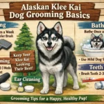 Alaskan Klee Kai being brushed at home to manage shedding and maintain a healthy double coat