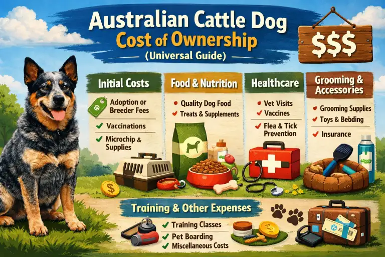 Australian Cattle Dog Cost of Ownership: Monthly, Annual, and Lifetime Expenses