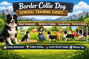 Border Collie performing agility or obedience training, showing high intelligence and energy.