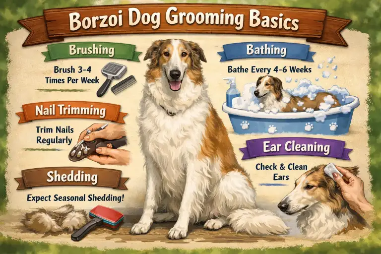 Borzoi Dog Grooming Basics for Coat Care and Hygiene