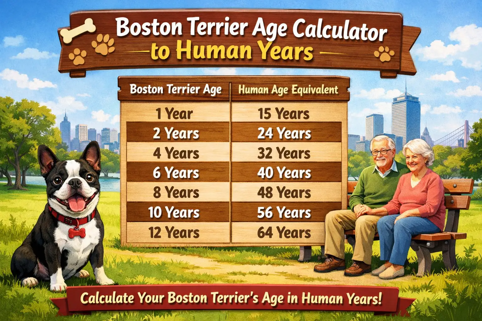Boston Terrier Age in Human Years (Age Chart & Life Stages)