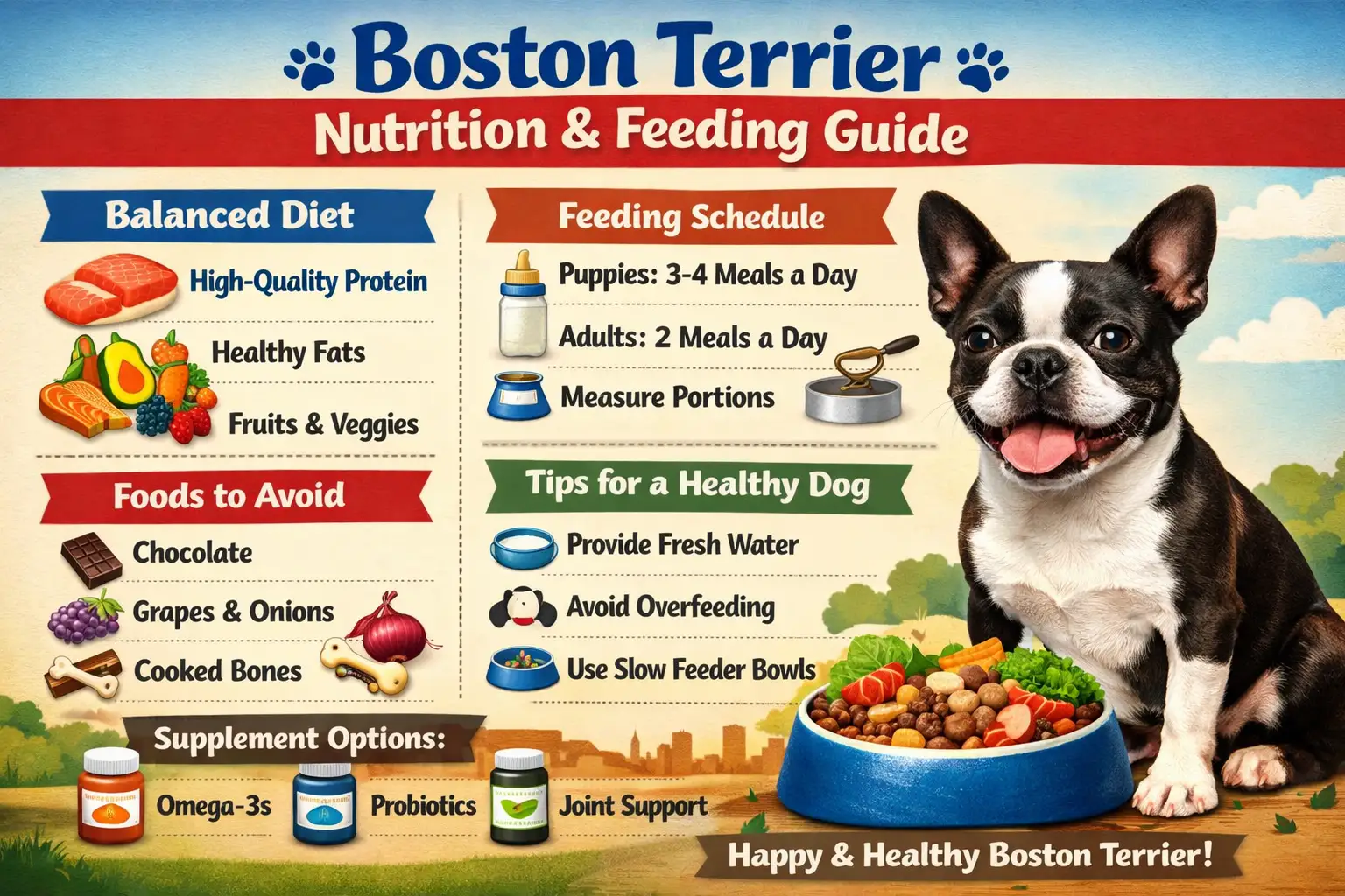 Boston Terrier Nutrition & Feeding Guide