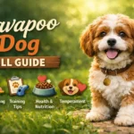 Cavapoo dog with curly coat showing friendly and affectionate temperament
