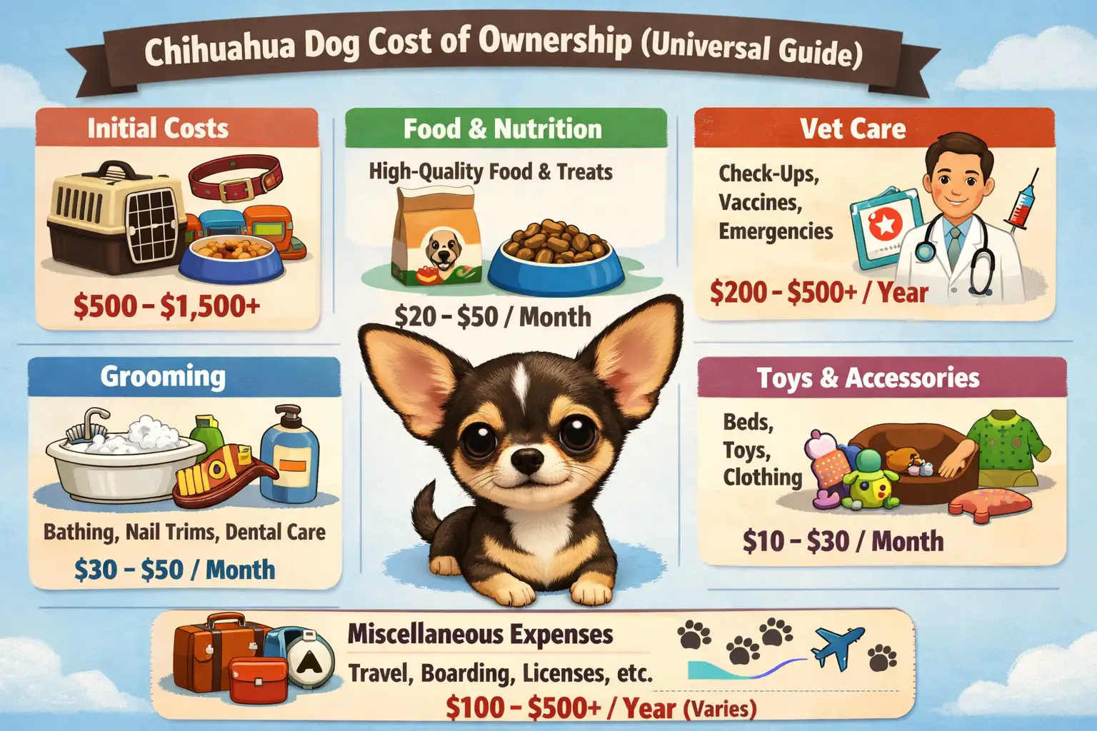 Chihuahua Cost of Ownership: Monthly, Yearly, and Lifetime Expenses Explained
