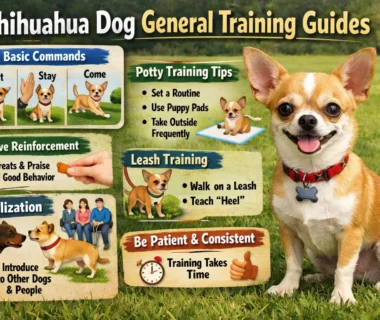 Chihuahua dog training with a small alert chihuahua learning basic commands indoors
