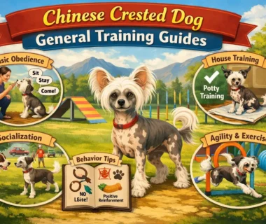 Chinese Crested dog training session with a calm, small hairless dog learning basic obedience indoors