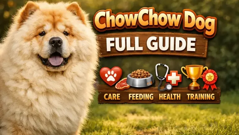Chow Chow with thick fluffy coat and lion-like appearance standing confidently