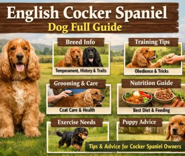 English Cocker Spaniel adult dog with a silky, feathered coat and friendly expression