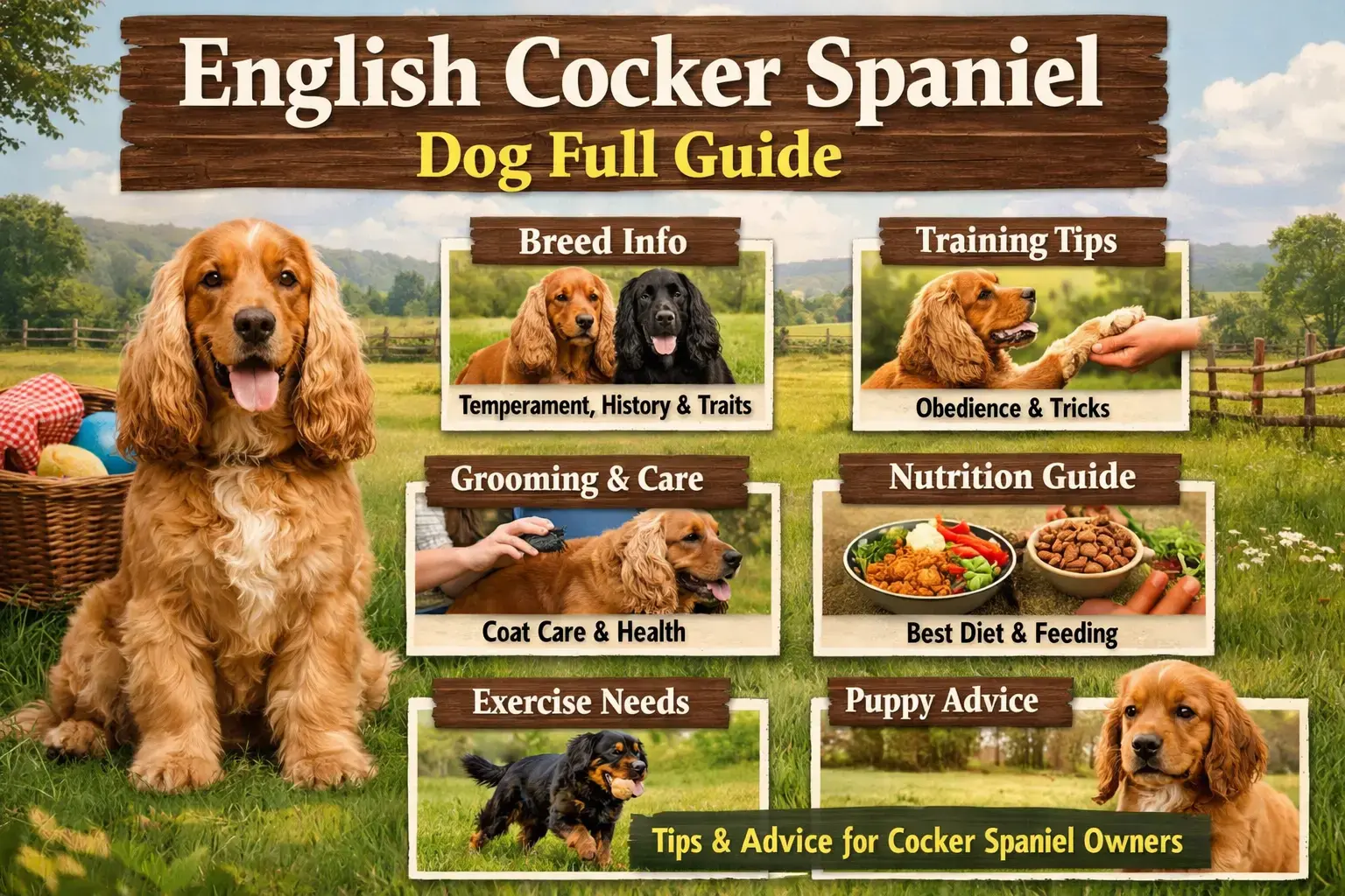 English Cocker Spaniel Dog Full Guide: Temperament, Care, Cost & Suitability