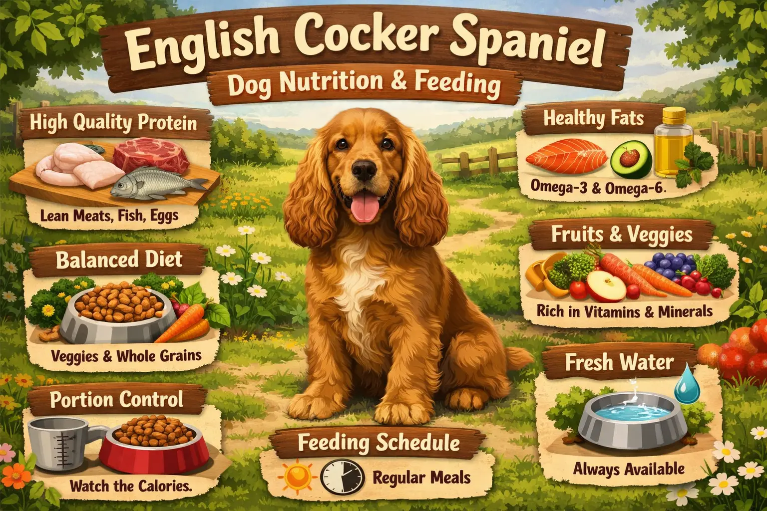 English Cocker Spaniel Dog Nutrition & Feeding Guide: Life Stage, Diet, and Portions