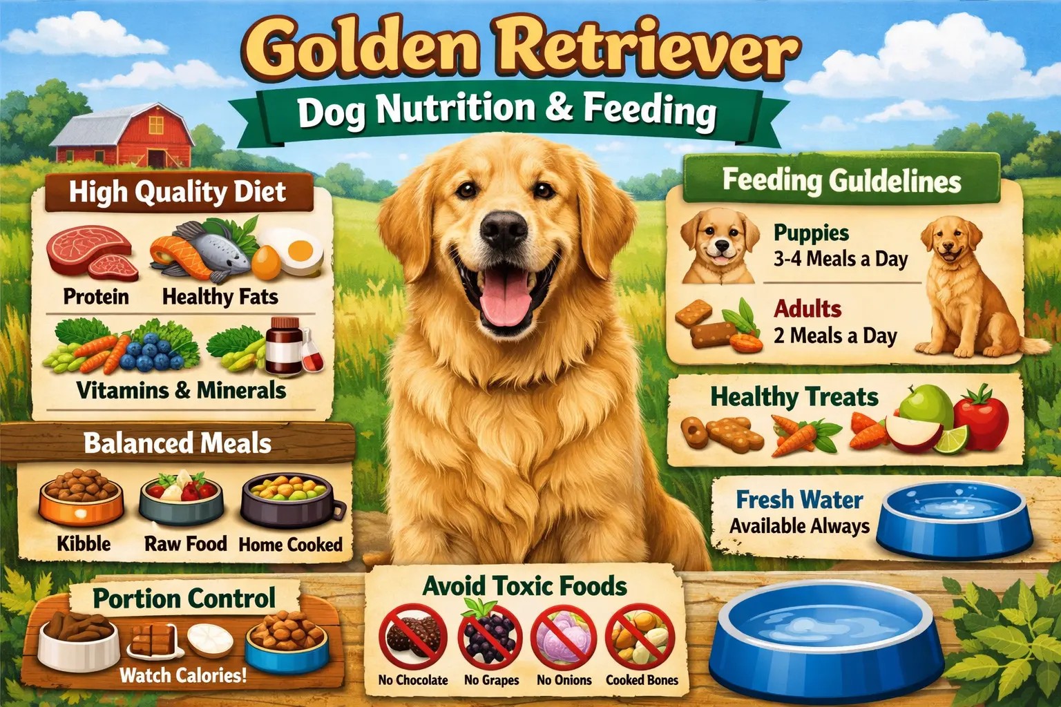 The Ultimate Guide to Golden Retriever Dog Nutrition and Feeding