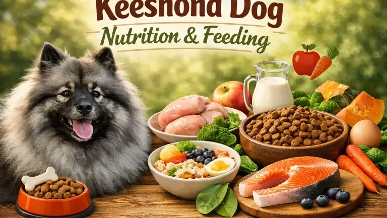 Shar-Pei dog eating carefully measured food to support skin health and digestion