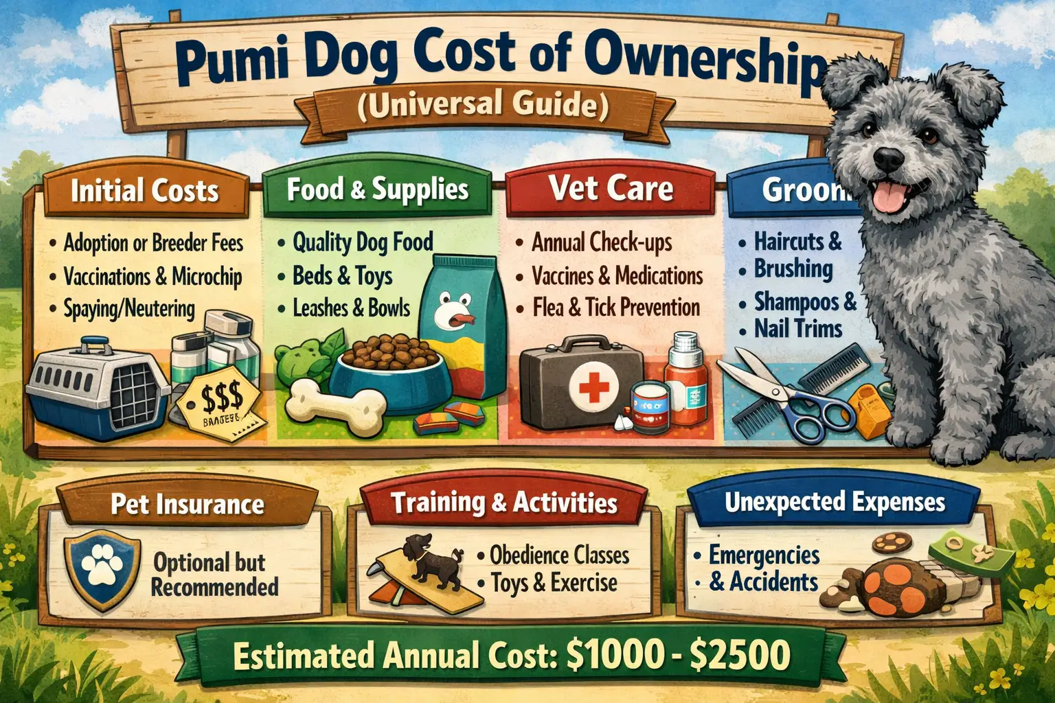 Pumi Dog Cost of Ownership: How Much It Really Costs to Own a Pumi