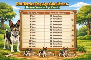 Accurate Rat Terrier dog age calculator to human years with a clear age chart updated for.