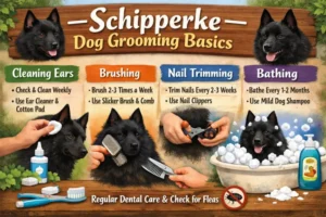 Schipperke dog grooming basics including coat care, shedding control, and routine maintenance for.