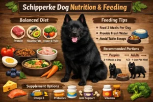 Expert Schipperke dog nutrition & feeding advice for balanced diets, portions, and healthy growth in.