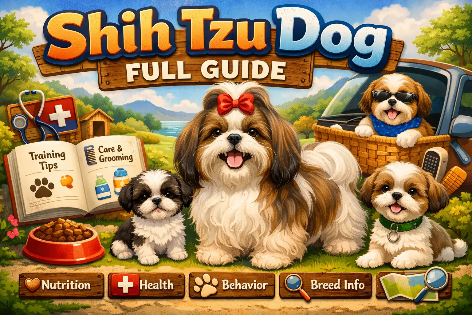 Shih Tzu Dog Full Guide: Temperament, Size, Care, Health & Costs