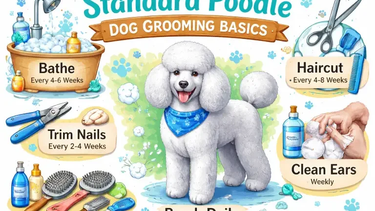 Standard Poodle Dog Grooming Basics