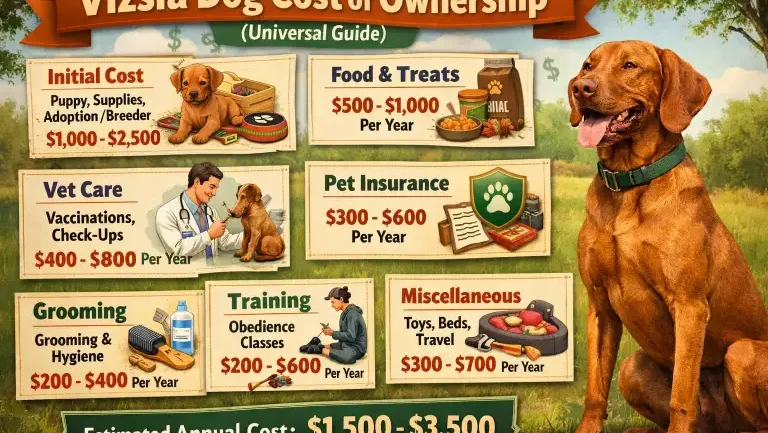 Vizsla Dog Cost of Ownership Universal Guide