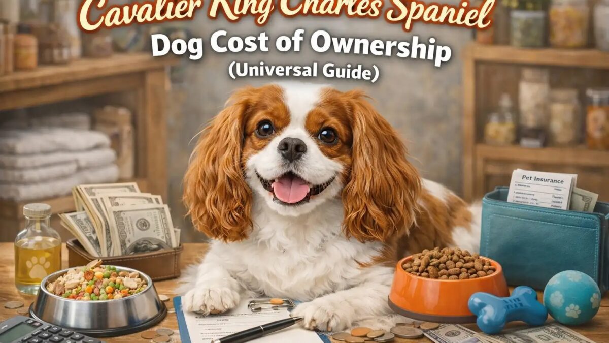 cavalier king charles spaniel feeding showing an adult dog eating a balanced meal from a bowl