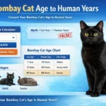 “Bombay kitten, adult, and senior cat at different life stages”