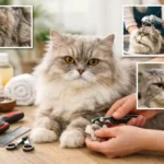 Alt text: British Longhair cat grooming basics including brushing, coat care, and hygiene
