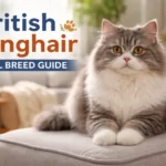 Alt text: British Longhair cat full breed guide showing appearance, coat, and body structure