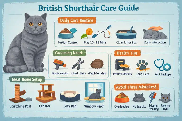 British Shorthair Cat Care Guide for Daily Needs and Healthy Living