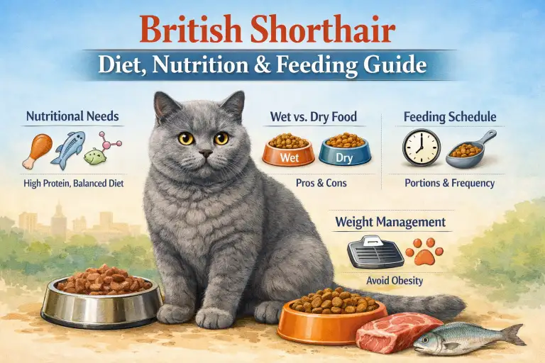 British Shorthair Cat Diet, Nutrition and Feeding Guide Explained