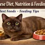 Alt text: Burmese cat diet and nutrition guide with healthy feeding recommendations