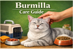 Burmilla cat care guide covering daily care, grooming, and indoor living needs