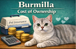 Burmilla cat cost of ownership including food, grooming, and veterinary expenses