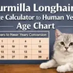 Burmilla Longhair cat age calculator chart converting cat years to human years