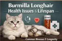 Burmilla Longhair cat health issues and lifespan overview with wellness focus