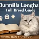 Burmilla Longhair cat full breed guide showing silky coat, body type, and features