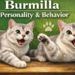 Burmilla cat personality and behavior traits shown in a friendly home environment