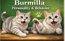 Burmilla cat personality and behavior traits shown in a friendly home environment