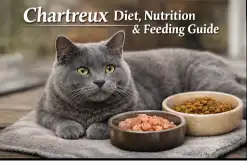 Chartreux cat diet and nutrition guide with healthy feeding recommendations