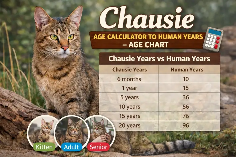 Chausie Age Calculator to Human Years (With Age Chart)
