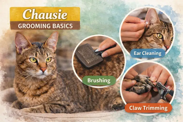 Chausie Grooming Basics: How to Groom a Chausie Cat Safely