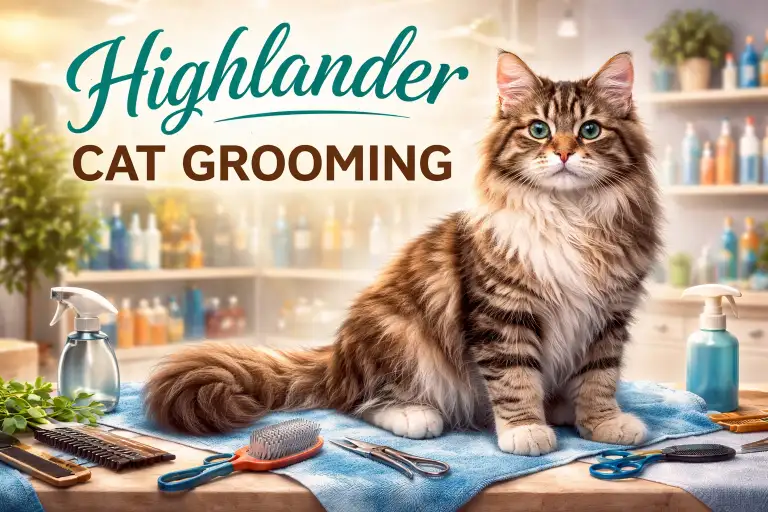 Highlander Cat Grooming Basics for Coat Care and Hygiene