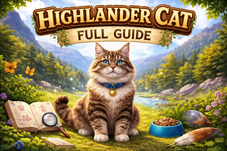 Highlander Cat Full Breed Guide Covering Care, Traits, and Lifespan