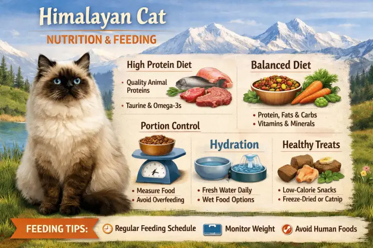 Himalayan Cat Diet, Nutrition and Feeding Guide Explained