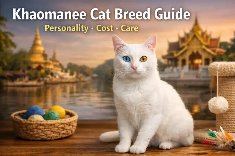 Khaomanee Cat Breed Guide: Personality, Cost, Size & Care