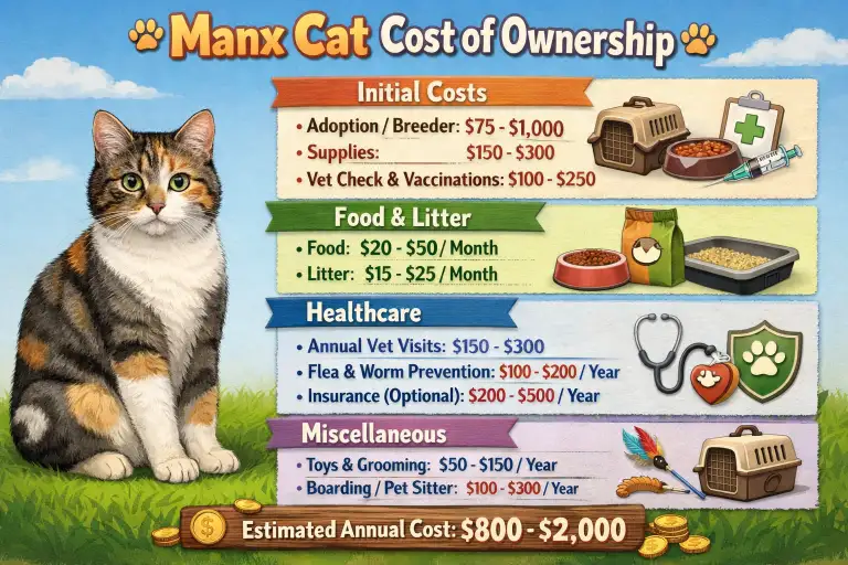 Manx Cat Cost of Ownership and Lifetime Expenses