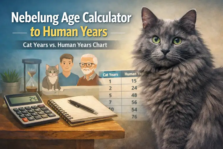Nebelung Age Calculator to Human Years – Age Chart