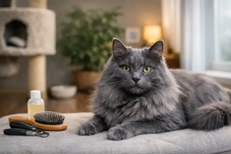 Nebelung Cat Care: Complete Guide to Grooming, Behavior, and Daily Needs