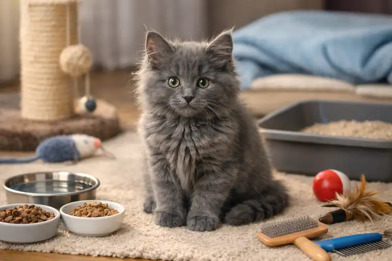 Nebelung Kitten Care Guide: How to Raise a Healthy, Happy Nebelung Kitten