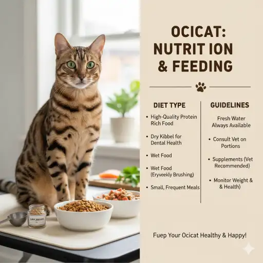 Ocicat Cat Diet, Nutrition and Feeding Guide Explained
